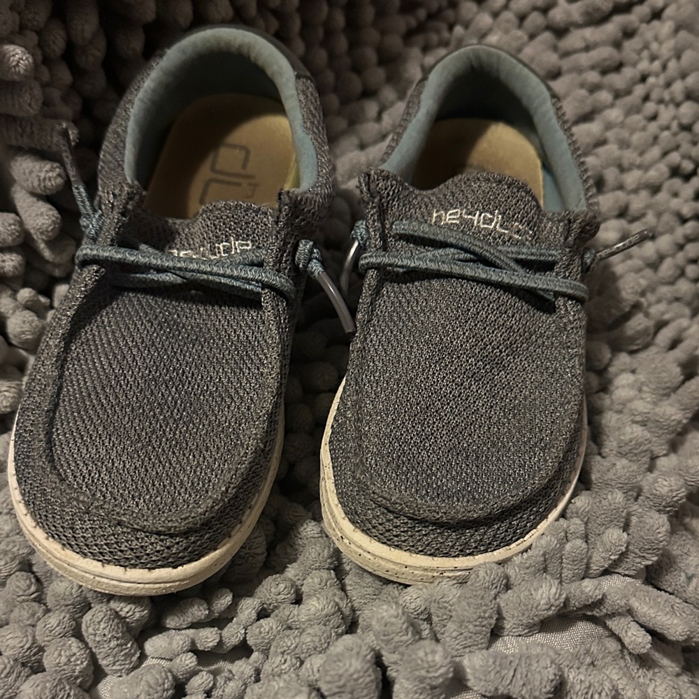 Hey Dude Kids Charcoal Moccasins